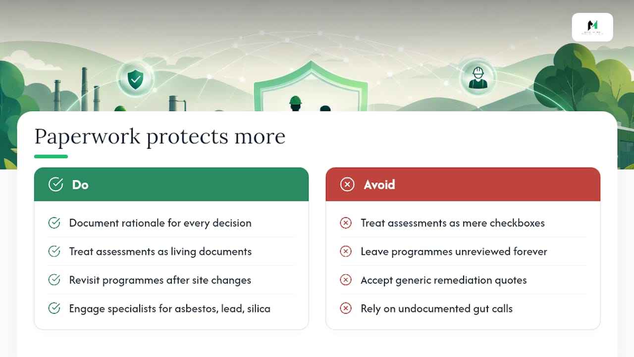Why getting the paperwork right protects more than your inspection score — overview diagram