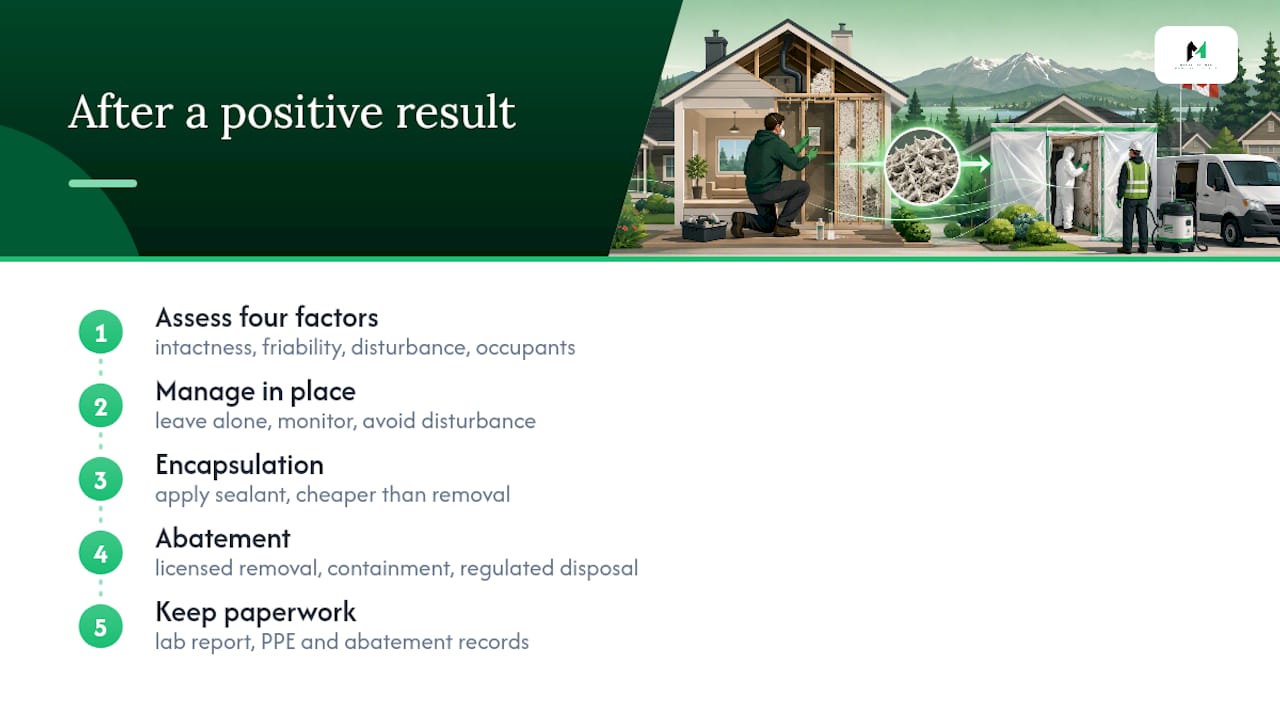 Your sample is positive: now what? — overview diagram