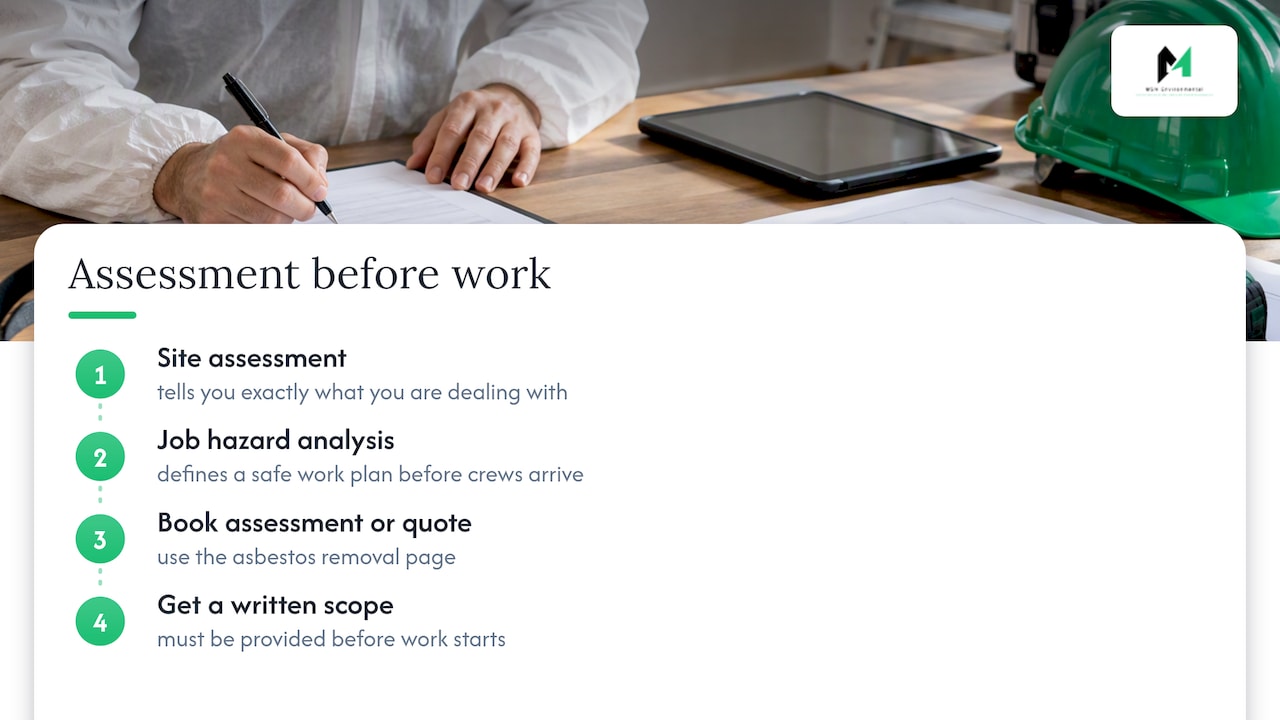Get a proper assessment before you commit to anything — overview diagram