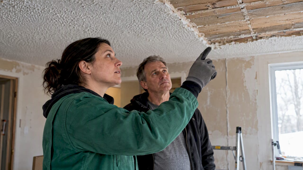 Homeowner discusses asbestos abatement scope