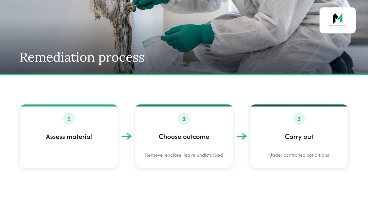 Assessment and asbestos remediation options